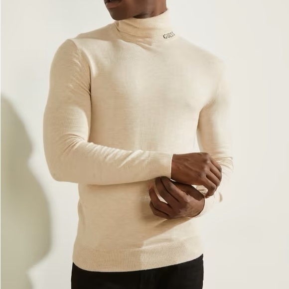 Men’s black Guess turtleneck. Never worn - Picture 1 of 4